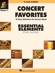 Concert Favorites, Vol. 1 Bass Clarinet band method book cover